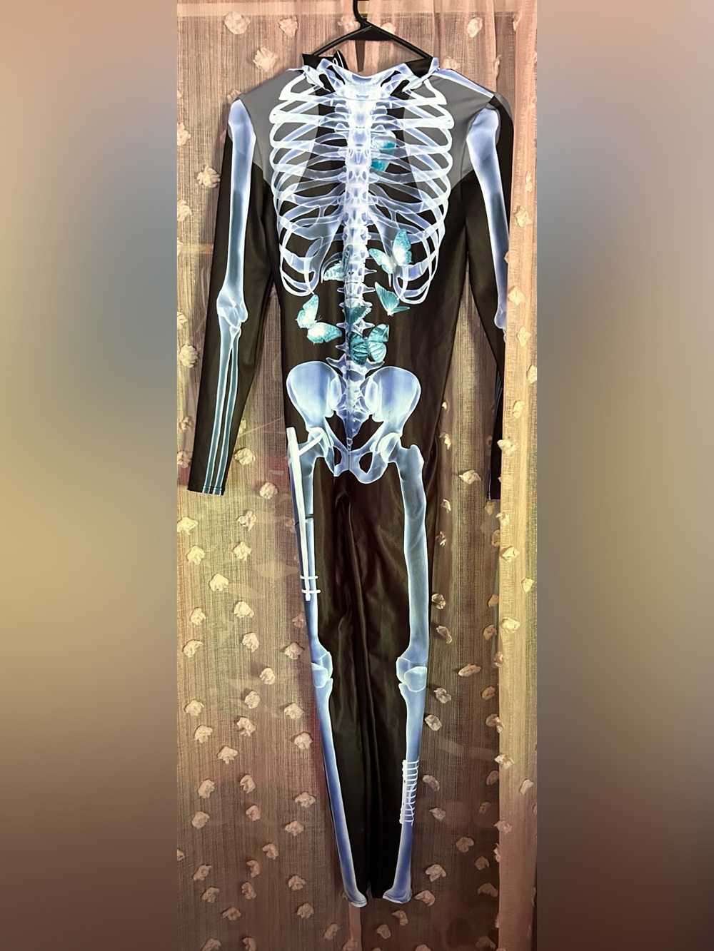 Womens Black X-Ray Skeleton Costume - Brand
